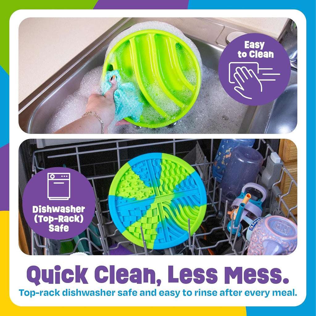 Circle 2-In-1 Slow Feeder Bowl and Lick Mat